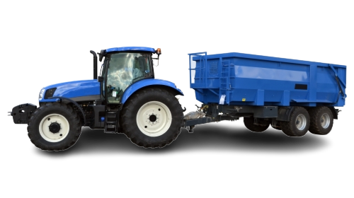 Tractor with trailer for FASTag