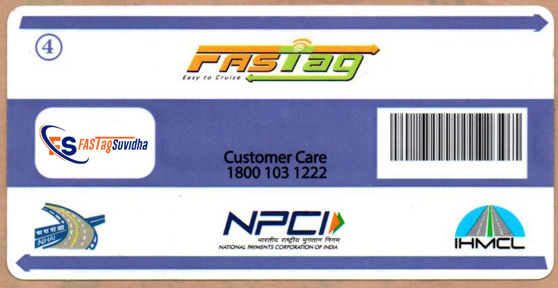 FASTag Vehicle Class 4 Tag Color